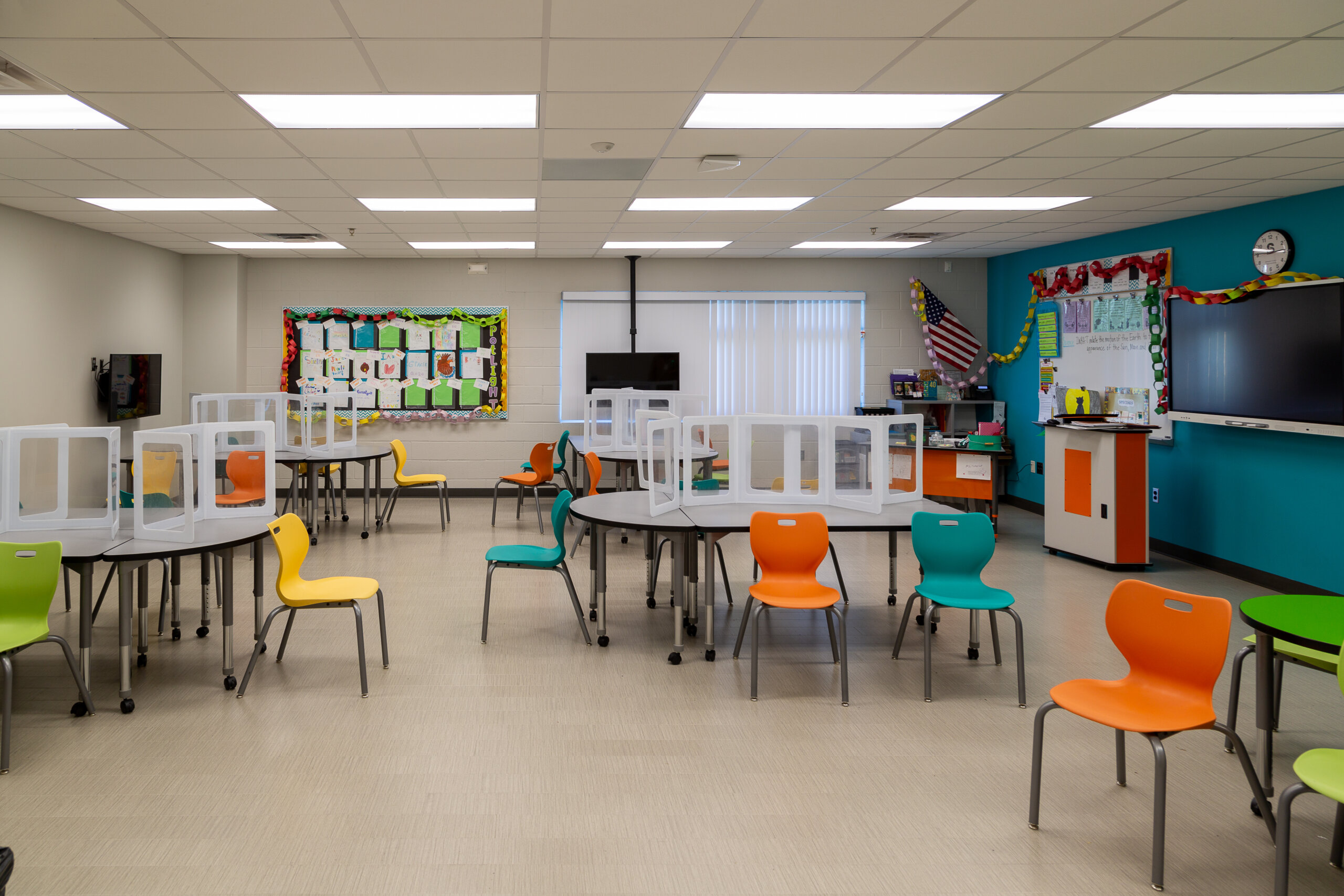 Colorful classroom at Stenstrom Elementary School Intermediate Learning Center